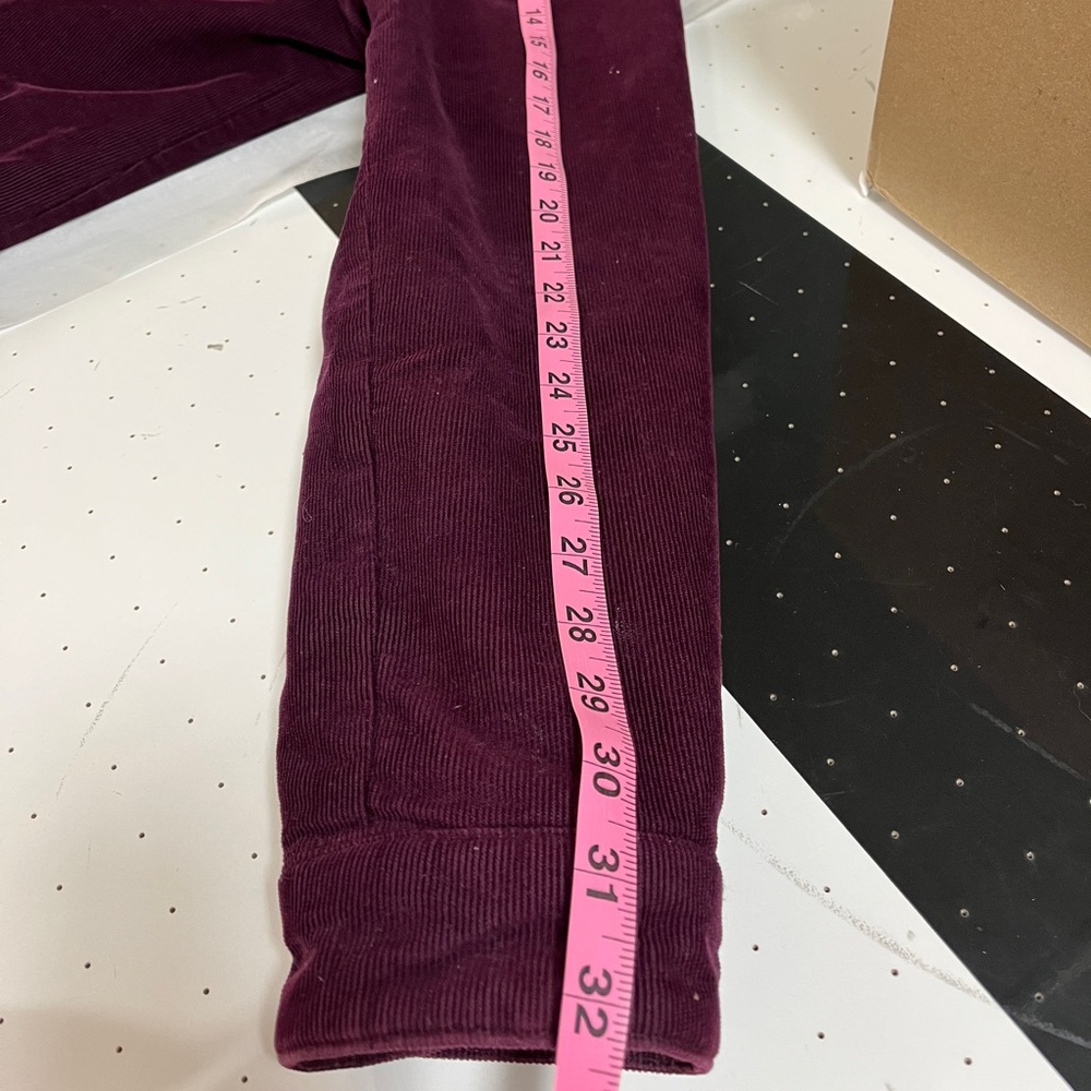 Levi Strauss plum purple sherpa fleece inside corduroy trucker jacket M - Picture 11 of 14